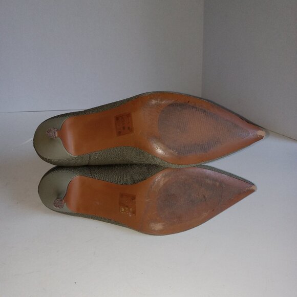 NEW CONDITION - Zara Stretch Dark Green Mid-Heeled(2.6") Ankle Boots -  Size 8.5 - Picture 3 of 3